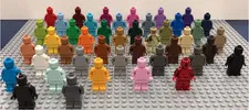 NEW LEGO Monochrome Minifigures Figs Mono Dark Purple White Black- You Choose