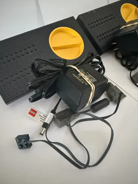 Lego 9V TRAIN 4548 Speed Regulators, 120V Power Adapters & Track Contacts x3
