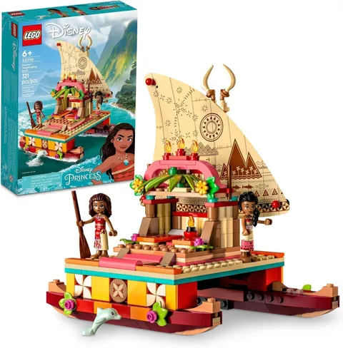 LEGO Disney Princess Moana's Wayfinding Boat Building Toy 43210 Disney Princess