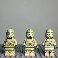 Lego Clone Trooper, 41st Elite Corps (Phase 2) sw0519 Lot Of 3 - 1K