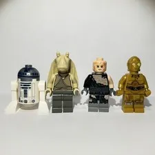 LEGO Star Wars Minifigure Lot Anakin C-3PO R2-D2 Jar Jar Binks Genuine LEGO