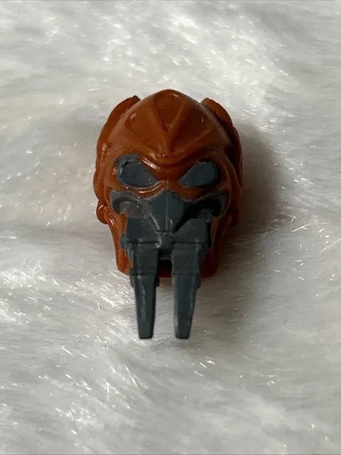 Lego Minifigure Head Modified Kel Dor W/Dark Bluish Gray Mask (Plo Koon)