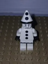 LEGO Minifigure Sad Clown Mime Neck Ruff Black White