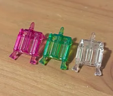 LEGO Prototype Translucent Jetpacks. lot of 3.
