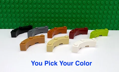 LEGO 4x4 Curved Corner Brick Macaroni Castle  "You Pick Your Color and Qty" NEW