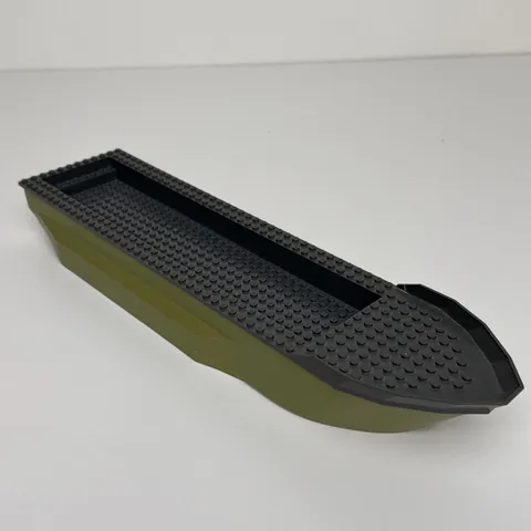Lego 62791 Boat Hull (Olive Green) + Top 54101 (Dark Bluish Gray) Set 70006