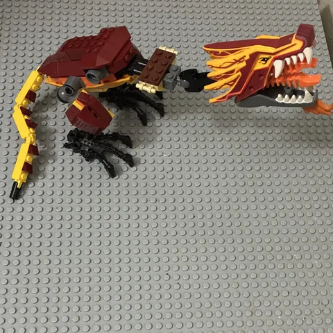LEGO NINJAGO Ninjago Dragon Parts Lot Head Wings Body Pieces Printed