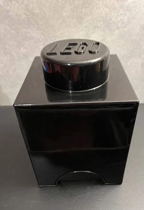 LEGO Storage Brick 1-Stud – Black