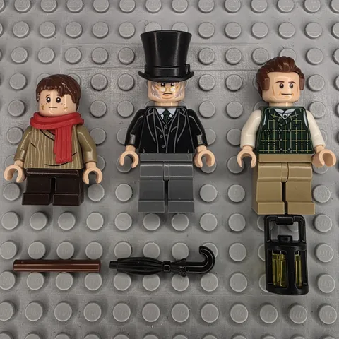 Lego Set 40410 Minifigures HOL211 Scrooge HOL212 Tiny Tim HOL213 Bob Cratchit