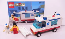 Lego 6666 Ambulance Classic Town Hospital 100% Complete