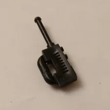 Lego x1 Black Minifigure Utensil WalkeTalkie, Extended Handle, 3962b (028-100)