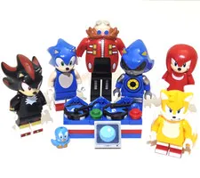 Lego Sonic the Hedgehog Minifigure Lot Metal Sonic Tails Eggman Shadow Knuckles