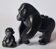 LEGO GORILLA & baby only from 60437 Jungle Explorer Helicopter animal zoo