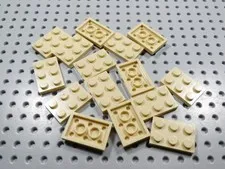 LEGO Lot of 15 Tan 2x3 Plates BC
