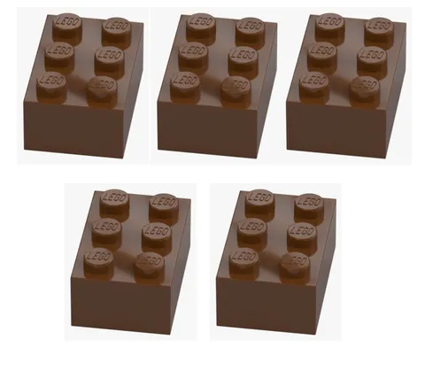 LEGO ® 5x brick 2x3 reddish brown 3002 4216668 brick new brick