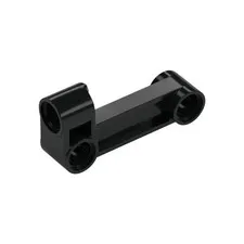 LEGO 18x Black Technic, Pin Connector Perpendicular 2 x 4 Bent  inv.603