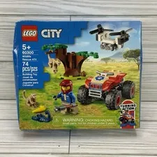 LEGO City Wildlife Rescue ATV 60300 NEW SEALED in Damaged Box 5+ 74 Pcs Monkey