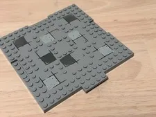 LEGO Grey Base Plate 16x16 Part 15623 From Batman Defend The Bat Cave Set 10672