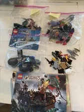 Lot of Incomplete LEGO Sets Ninjago, Bionacle, Hero Factory, Pirates, Mis. Parts