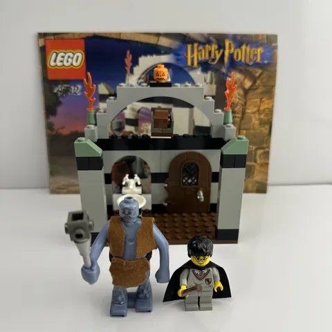Lego 4712 Troll On The Loose Harry Potter Sorcerer's Stone 2002 Vintage Set 100%