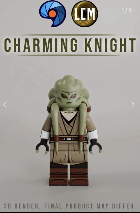Baggles Studio Charming knight custom minifigure