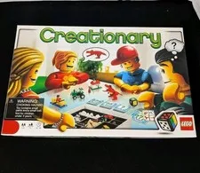 Lego Creationary Game 3844 Complete with Manual Box and Pieces Family Fun Create