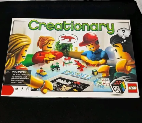 Lego Creationary Game 3844 Complete with Manual Box and Pieces Family Fun Create