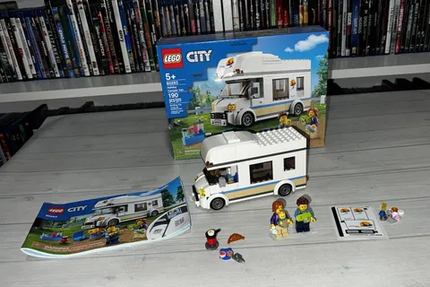 Lego City 60283 Building Set Holiday Camper Van Set With Mini Figs