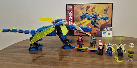 LEGO #71711 NINJAGO ~ JAY'S CYBER DRAGON ~ 100% COMPLETE 