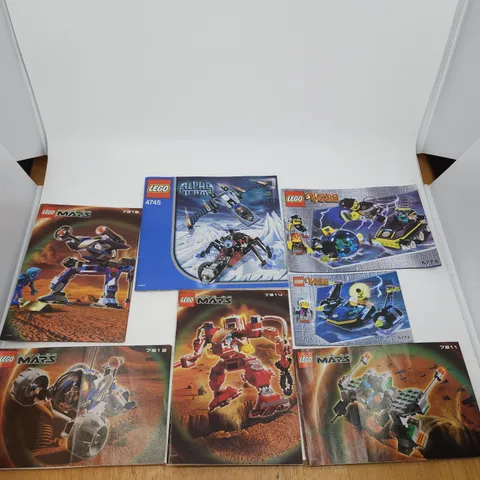 Vintage 2001-2004 Lego Manual Instructions Lot Of 7 Life On Mars + Alpha Team