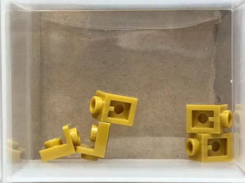 LEGO Parts - Pearl Gold Bracket 1 x 1 - 1 x 1 Inverted - No 36840 - QTY 5