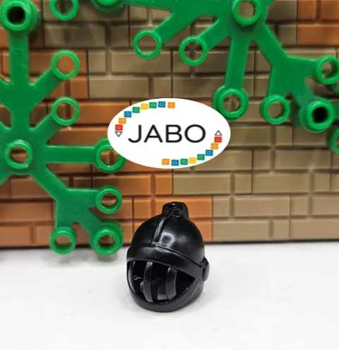 (S12 / 10 / 17) LEGO x167 Headgear Helmet Castle Closed Face Grill Black