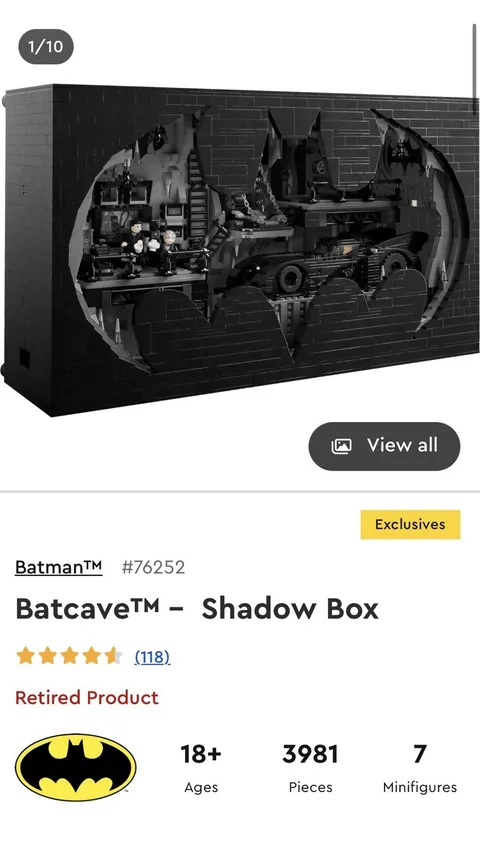 LEGO DC: Batcave – Shadow Box (76252)