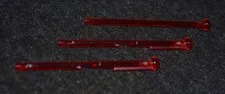 3 ~ RED Spring Loaded Missile Replacement Projectile ~ New Lego Parts ~