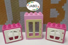 (RB 6) LEGO Duplo 1x Door 2x Windows for Farm House