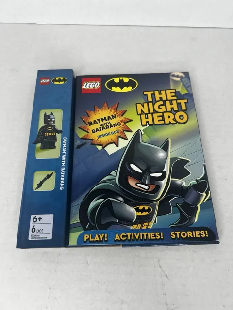 LEGO: DC BATMAN THE NIGHT HERO -Activity Book- Batman Minifigure With Batarang