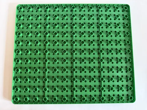 LEGO DUPLO Green Baseplate Studs Genuine Building Plate 13.75 x 16 in