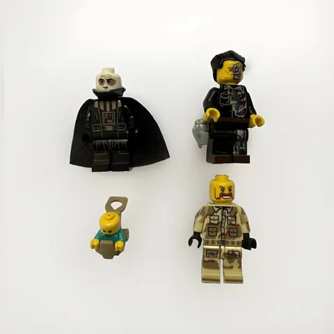 LEGO Minifig Collection Lot Of 4 Starwars Baby Solider Cyborg