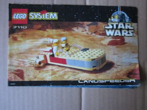 Lego System Building Instructions Instruction 7110 Star Wars Landspeeder