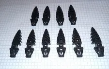 10 pieces Bionicle Lego 50858 Black Visorak Foot with 3 pin holes Genuine Lego