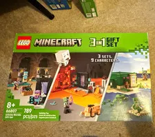 LEGO Minecraft 66807 Minecraft 3-in-1 Gift Set 789 pcs Ages 8+