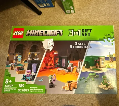 LEGO Minecraft 66807 Minecraft 3-in-1 Gift Set 789 pcs Ages 8+