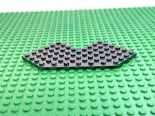 1989 LEGO Black Wedge Plate 10x10 w/4 x 4 Cutout Cut Corner 6072 698 6986 #2401