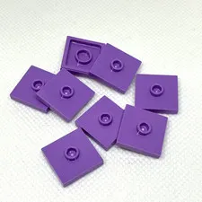 LEGO Parts - Medium Lavender Plate 2 x 2 1 Stud Center Jumper - 87580 - QTY 8