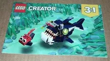 LEGO 31088 Creator Deep Sea Shark Creatures Instruction Book Manuals ONLY