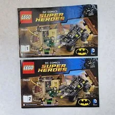 LEGO 76056 Batman Rescue from Ra's al Ghul Instruction Manuals Books 1 & 2