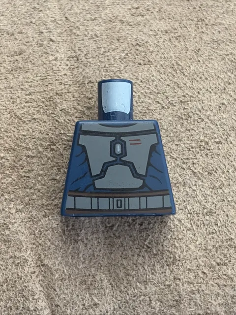 Lego Star Wars Mandalorian Plates Dark Bluish Gray Pattern Pre Vizsla Torso  A2