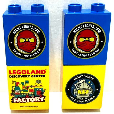 2016 Lego Group Discovery Center Factory Night Lights Legoland Florida 1.5"x1.25
