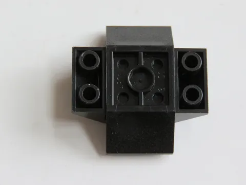 2 Lego Black Double Slopes 45 Degree Inverted Roof Brick Parts (4871) VTG #4164