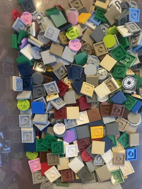 Lego  lot - muliple colors Plates 2 x 2 with Center stud -  FREE SHIPPING